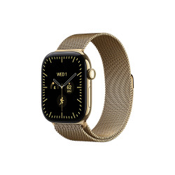 Apple Watch Series 12 GPS + Cellular 42mm Radiant Gold Titanium Case with Radiant Gold Milanese Loop